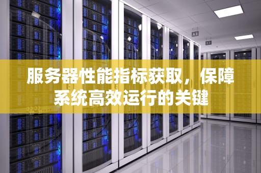 服务器性能指标获取，保障系统高效运行的关键
