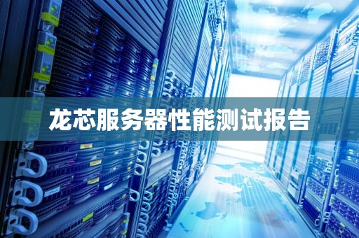 龙芯服务器性能测试报告