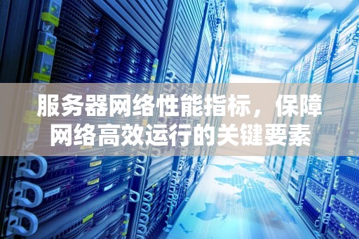 服务器网络性能指标，保障网络高效运行的关键要素