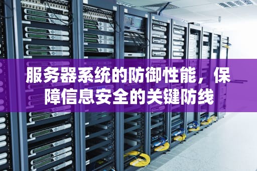 服务器系统的防御性能，保障信息安全的关键防线