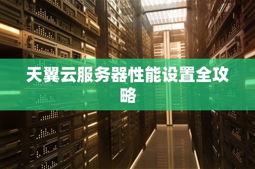 天翼云服务器性能设置全攻略