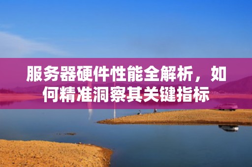 服务器硬件性能全解析，如何精准洞察其关键指标