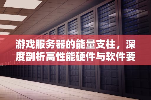 游戏服务器的能量支柱，深度剖析高性能硬件与软件要素