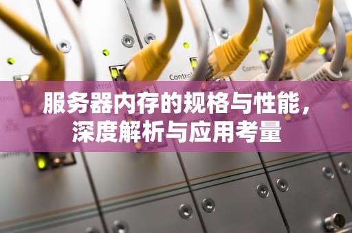 服务器内存的规格与性能，深度解析与应用考量