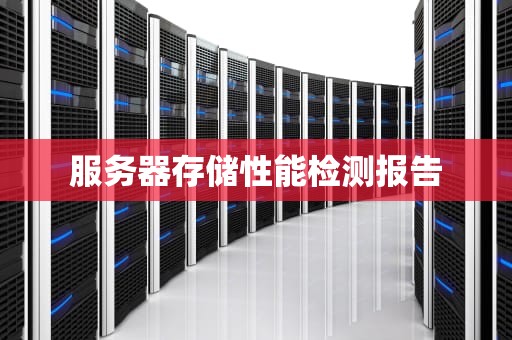 服务器存储性能检测报告
