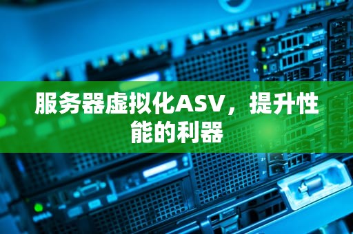 服务器虚拟化ASV，提升性能的利器