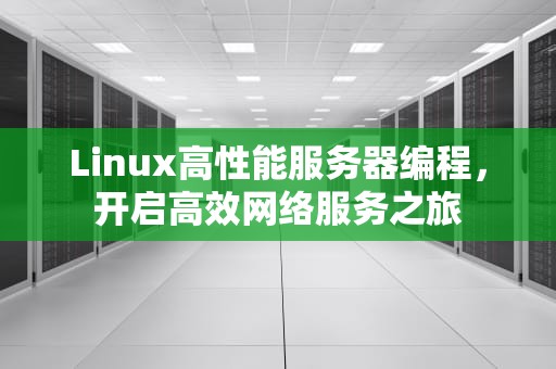 Linux高性能服务器编程，开启高效网络服务之旅