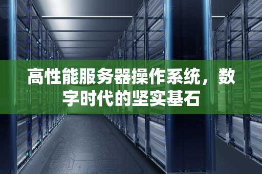 高性能服务器操作系统，数字时代的坚实基石