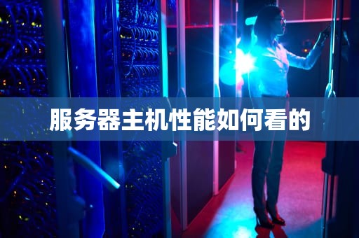 服务器主机性能如何看的