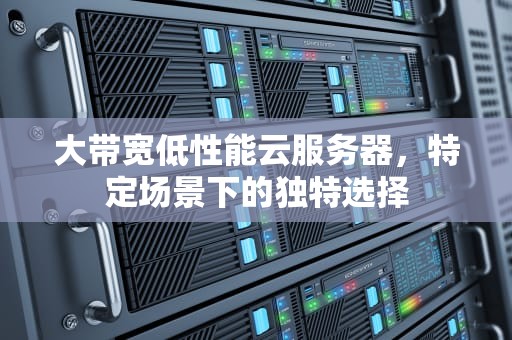 大带宽低性能云服务器，特定场景下的独特选择