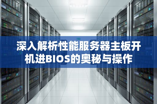 深入解析性能服务器主板开机进BIOS的奥秘与操作