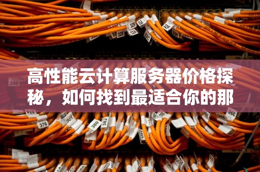 高性能云计算服务器价格探秘，如何找到最适合你的那一款？