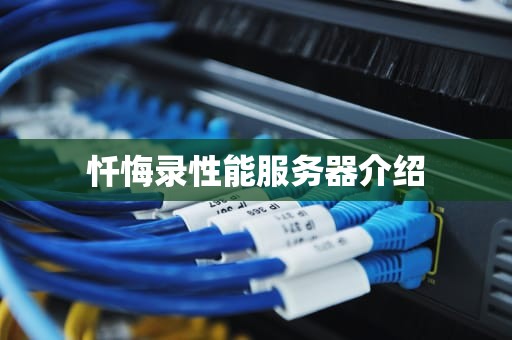 忏悔录性能服务器介绍
