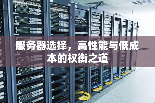 服务器选择，高性能与低成本的权衡之道