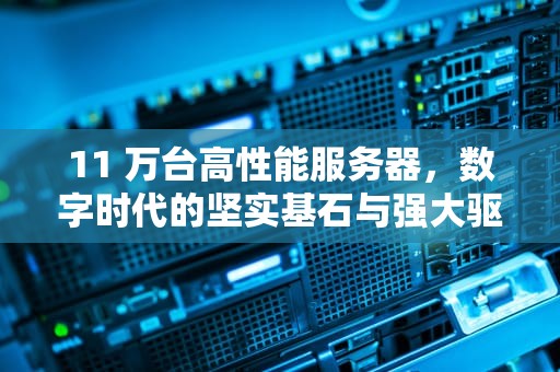 11 万台高性能服务器，数字时代的坚实基石与强大驱动力