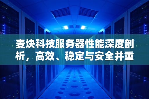 麦块科技服务器性能深度剖析，高效、稳定与安全并重