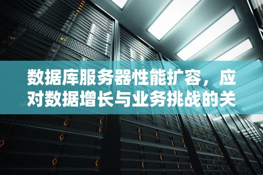 数据库服务器性能扩容，应对数据增长与业务挑战的关键策略