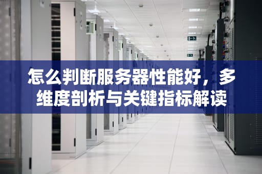 怎么判断服务器性能好，多维度剖析与关键指标解读
