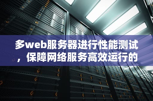 多web服务器进行性能测试，保障网络服务高效运行的关键举措
