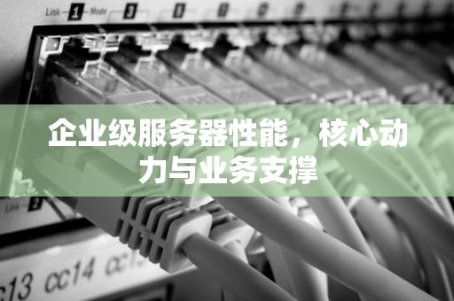 企业级服务器性能，核心动力与业务支撑