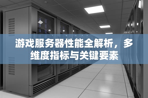 游戏服务器性能全解析，多维度指标与关键要素