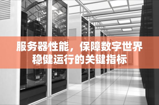 服务器性能，保障数字世界稳健运行的关键指标