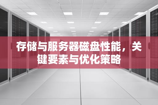 存储与服务器磁盘性能，关键要素与优化策略