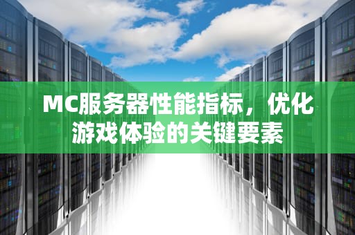 MC服务器性能指标，优化游戏体验的关键要素