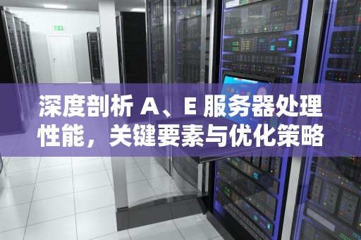 深度剖析 A、E 服务器处理性能，关键要素与优化策略