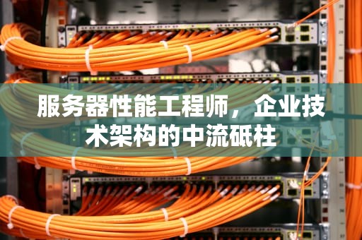 服务器性能工程师，企业技术架构的中流砥柱