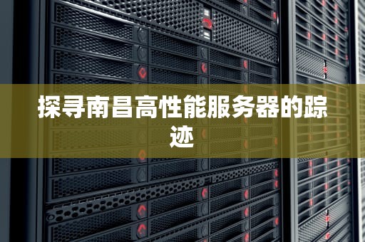 探寻南昌高性能服务器的踪迹