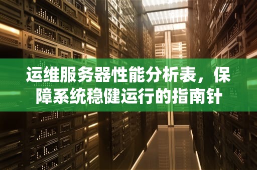 运维服务器性能分析表，保障系统稳健运行的指南针