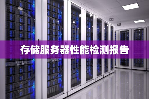 存储服务器性能检测报告