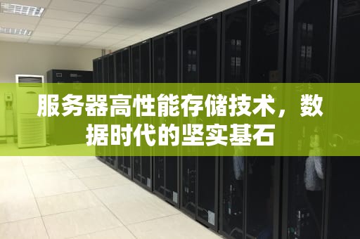 服务器高性能存储技术，数据时代的坚实基石