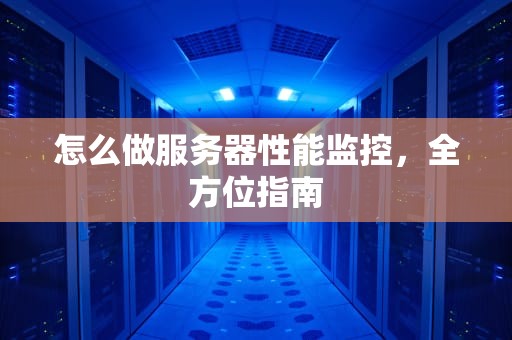 怎么做服务器性能监控，全方位指南