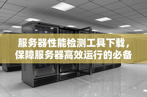 服务器性能检测工具下载，保障服务器高效运行的必备利器