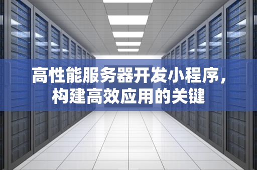 高性能服务器开发小程序，构建高效应用的关键