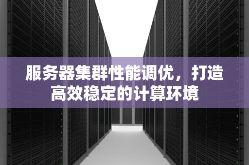 服务器集群性能调优，打造高效稳定的计算环境