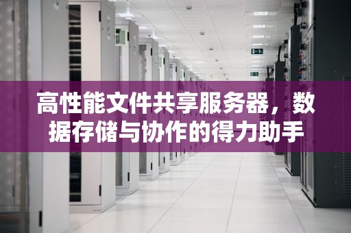 高性能文件共享服务器，数据存储与协作的得力助手
