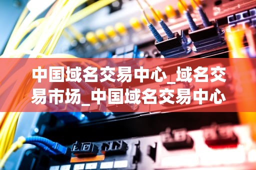 中国域名交易中心_域名交易市场_中国域名交易中心：助力中国互联网产业发展