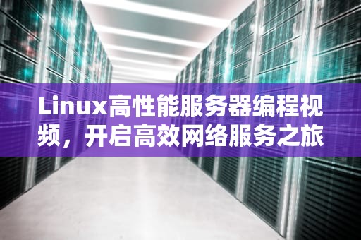 Linux高性能服务器编程视频，开启高效网络服务之旅