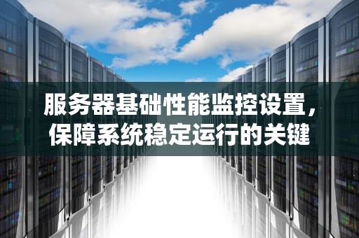服务器基础性能监控设置，保障系统稳定运行的关键