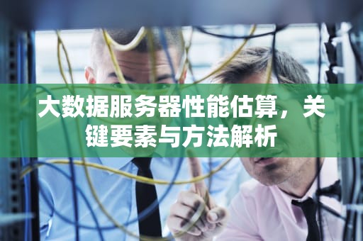 大数据服务器性能估算，关键要素与方法解析