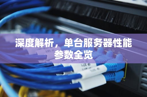 深度解析，单台服务器性能参数全览