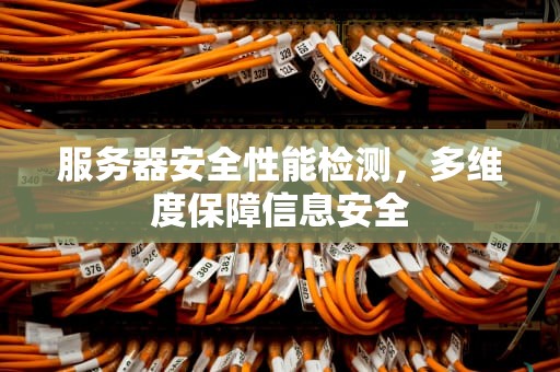 服务器安全性能检测，多维度保障信息安全