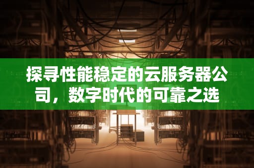 探寻性能稳定的云服务器公司，数字时代的可靠之选