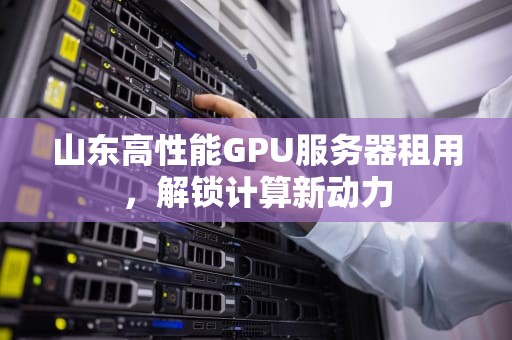 山东高性能GPU服务器租用，解锁计算新动力