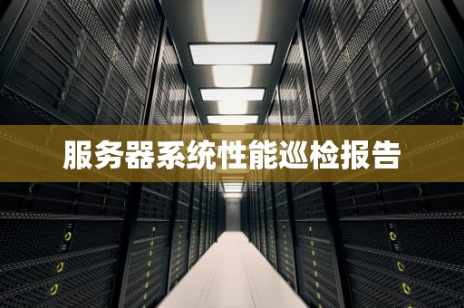 服务器系统性能巡检报告