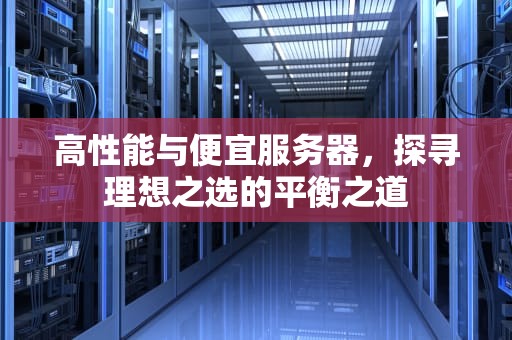 高性能与便宜服务器，探寻理想之选的平衡之道