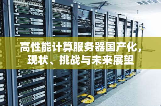 高性能计算服务器国产化，现状、挑战与未来展望
